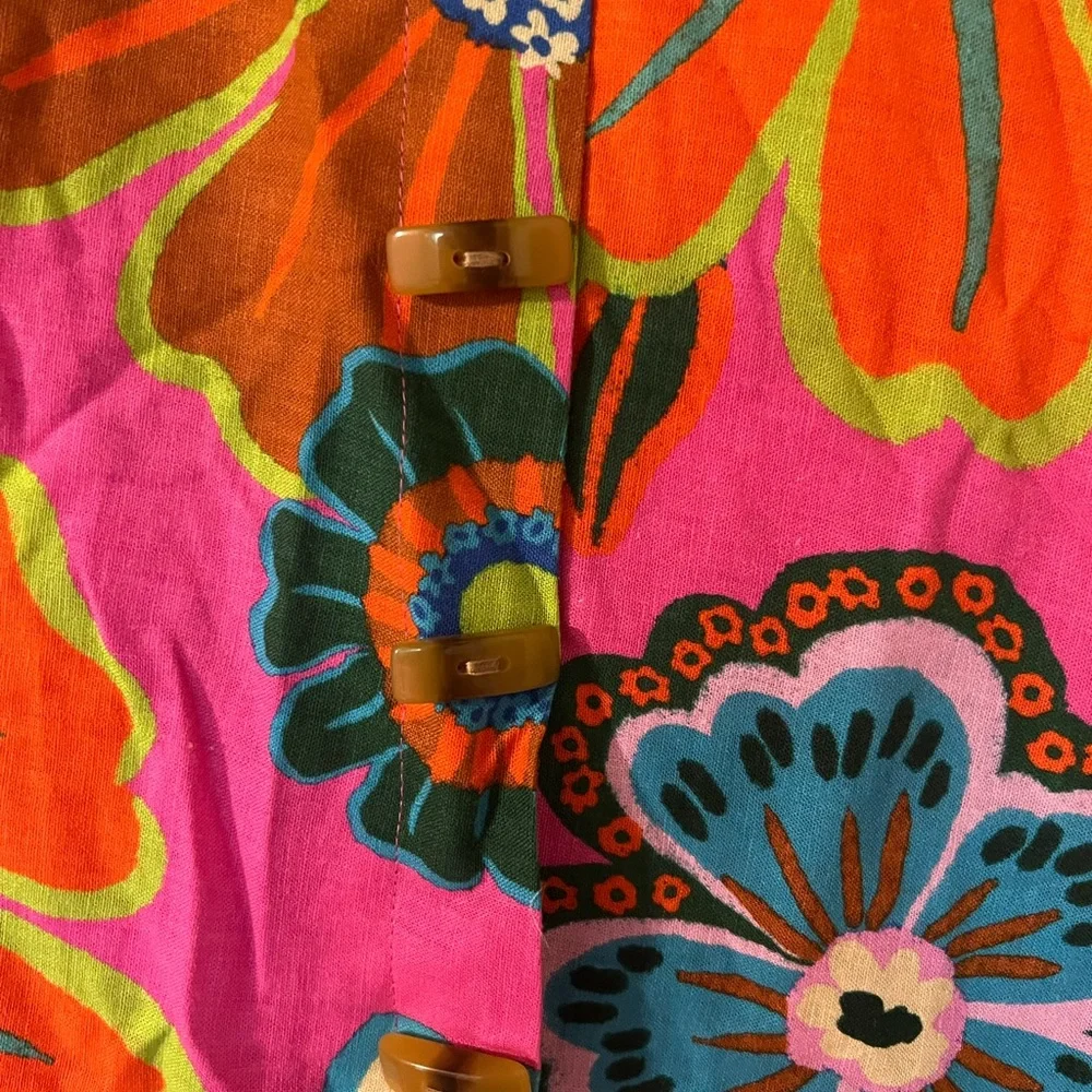 NWT FARM Rio Garden Wrap-Style Mini Dress - Picture 7 of 10